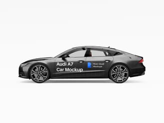 Audi A7 Car Free Mockup
