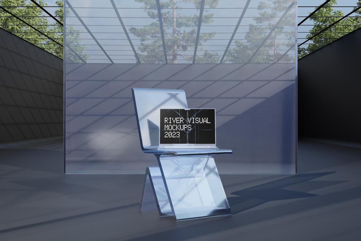 Device Mockup - Glass Like Mockup Series