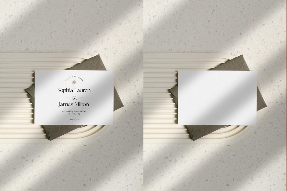 Wedding 5x7 Card Photo Mockups #03