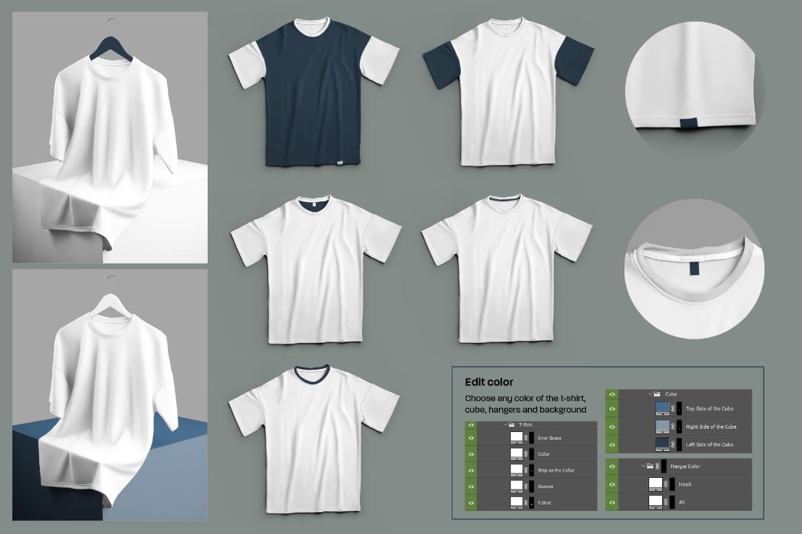 11 Mockups Oversize T-shirt