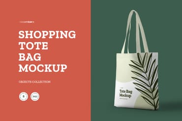 8 Shopping Tote Bag Mockups