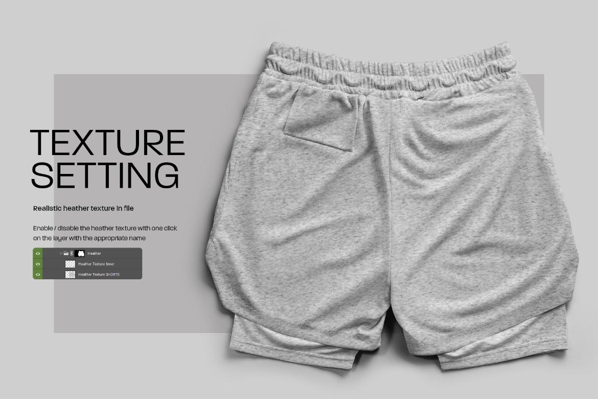 8 Mockups Shorts with Compression Liner