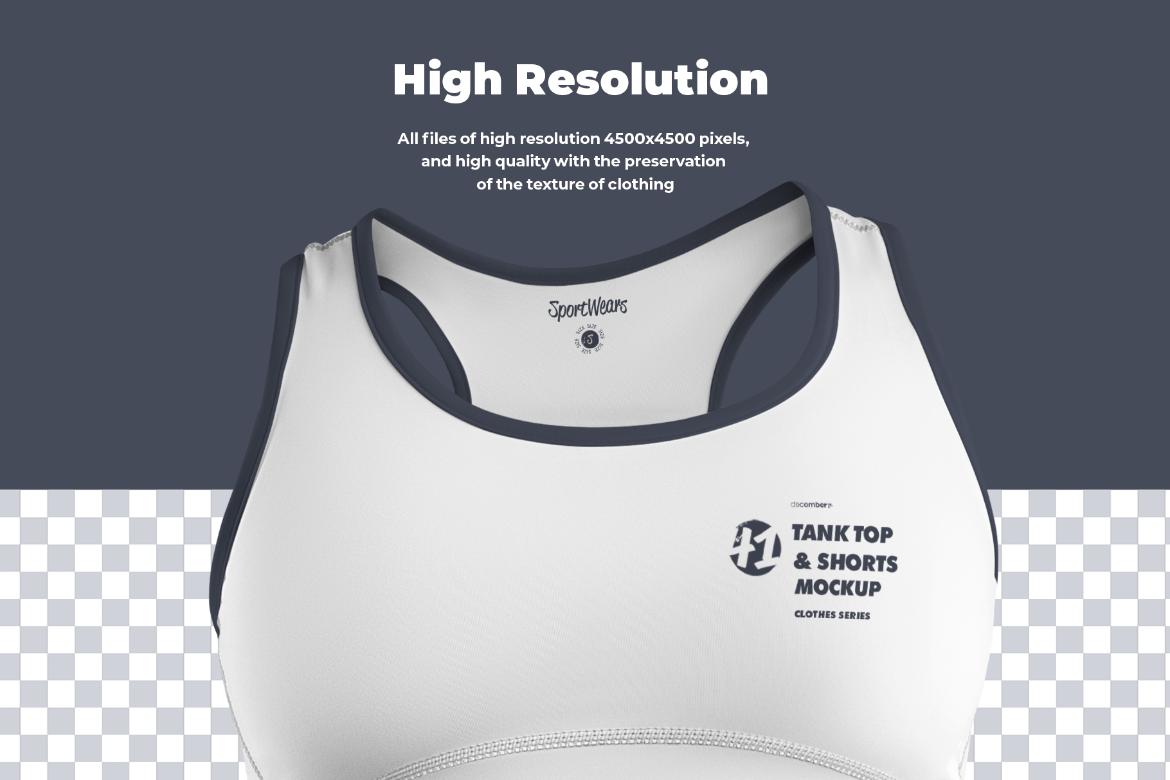 5 Mockups Tank Top and Shorts