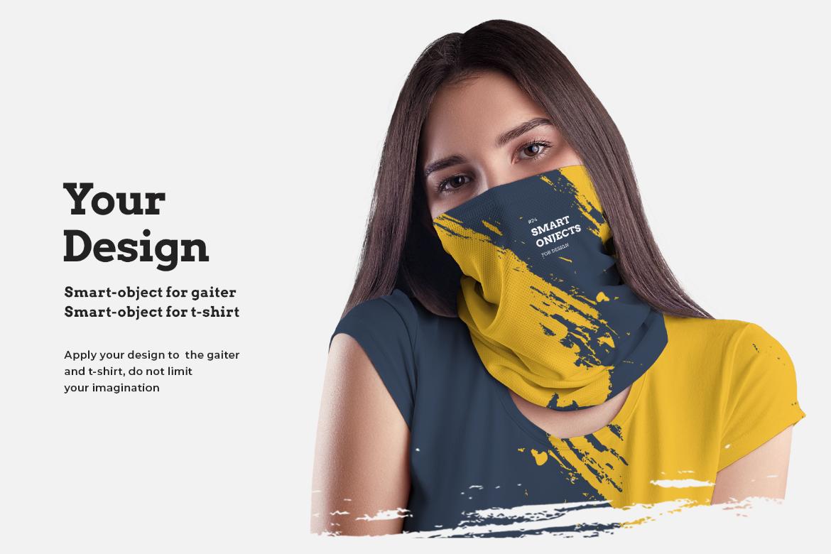 6 Mockups Neck Gaiters