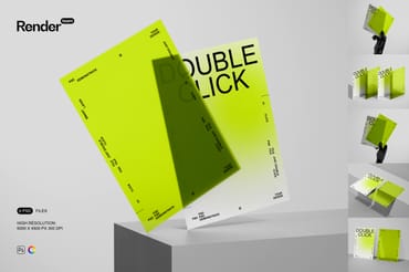 Postcard Mockup Set