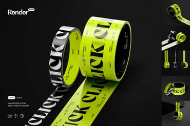 Duct Tape Mockup Set
