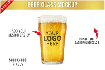 Beer Glass Mockup