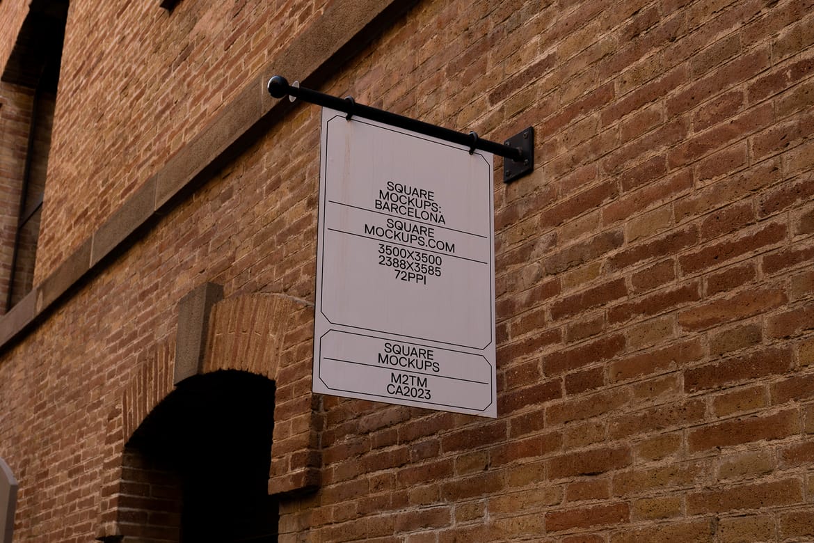 Shop Sign Mockup Scene 0002 Barcelona Series