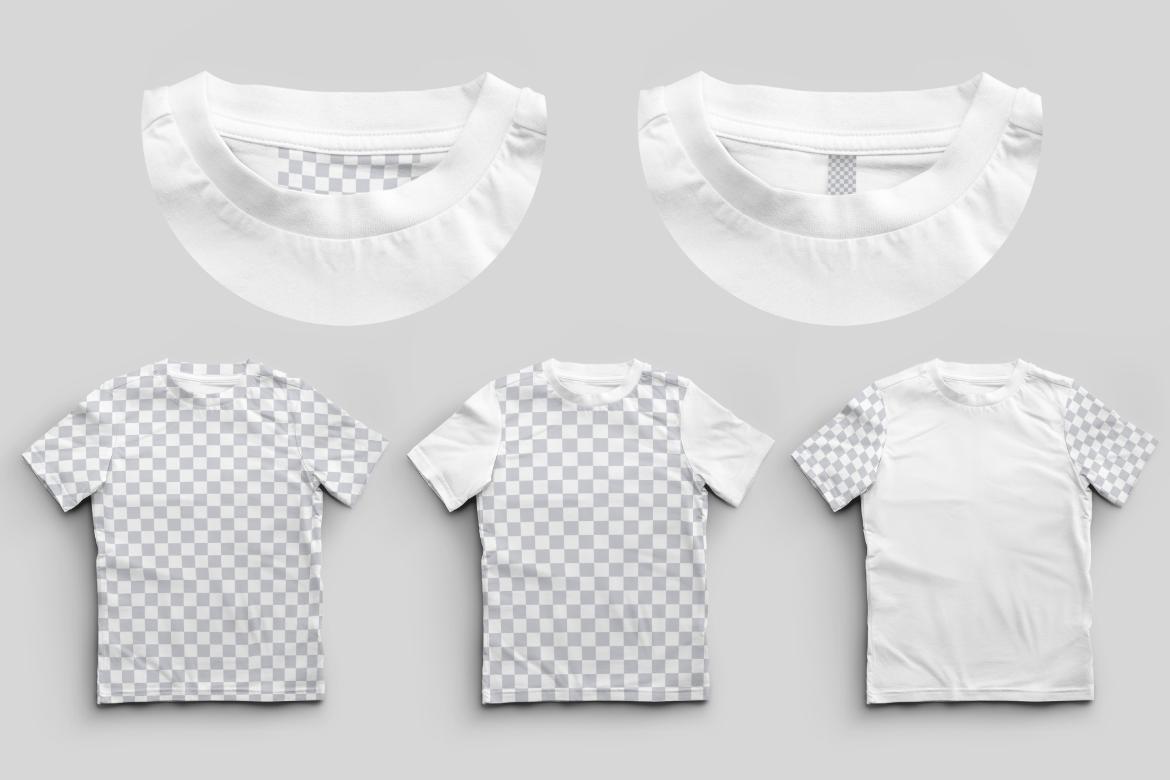 12 Mockups of a Children's T-shirt in Different Styles