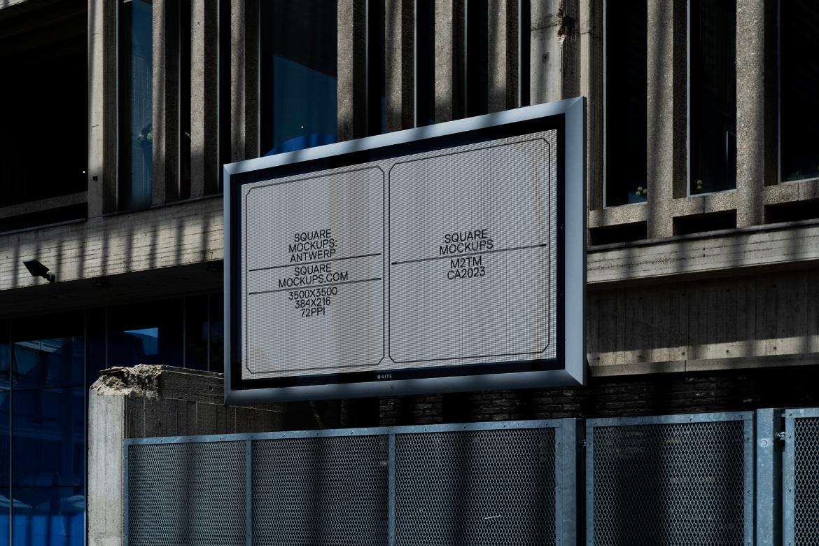 Digital Billboard Mockup Scene 0001 Antwerp Series