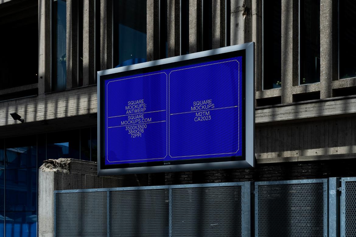 Digital Billboard Mockup Scene 0001 Antwerp Series