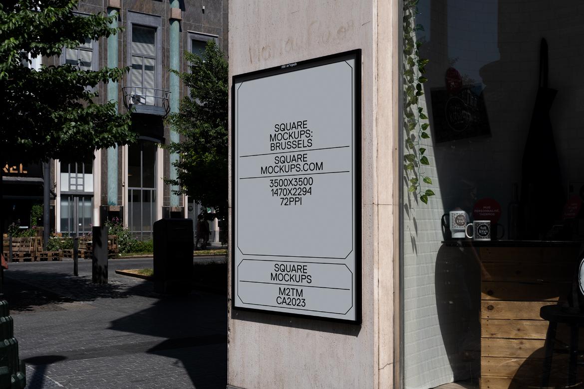 Poster Mockup Scene 0024 Brussels Series
