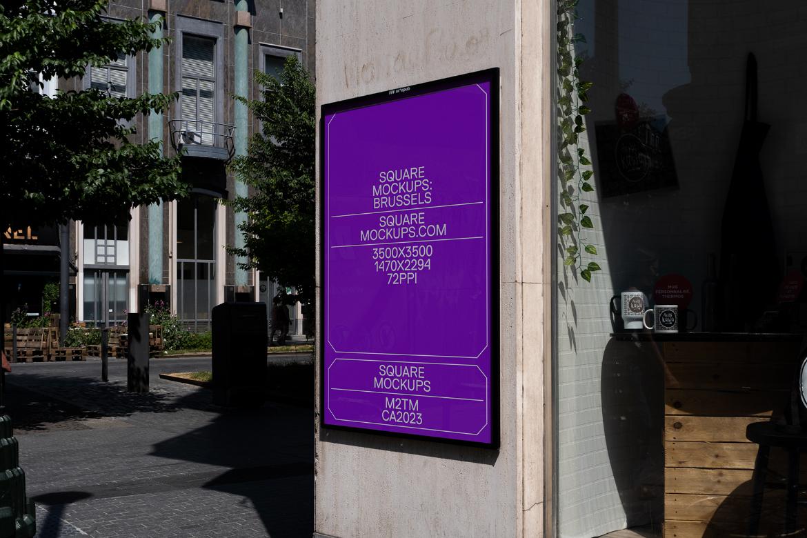 Poster Mockup Scene 0024 Brussels Series
