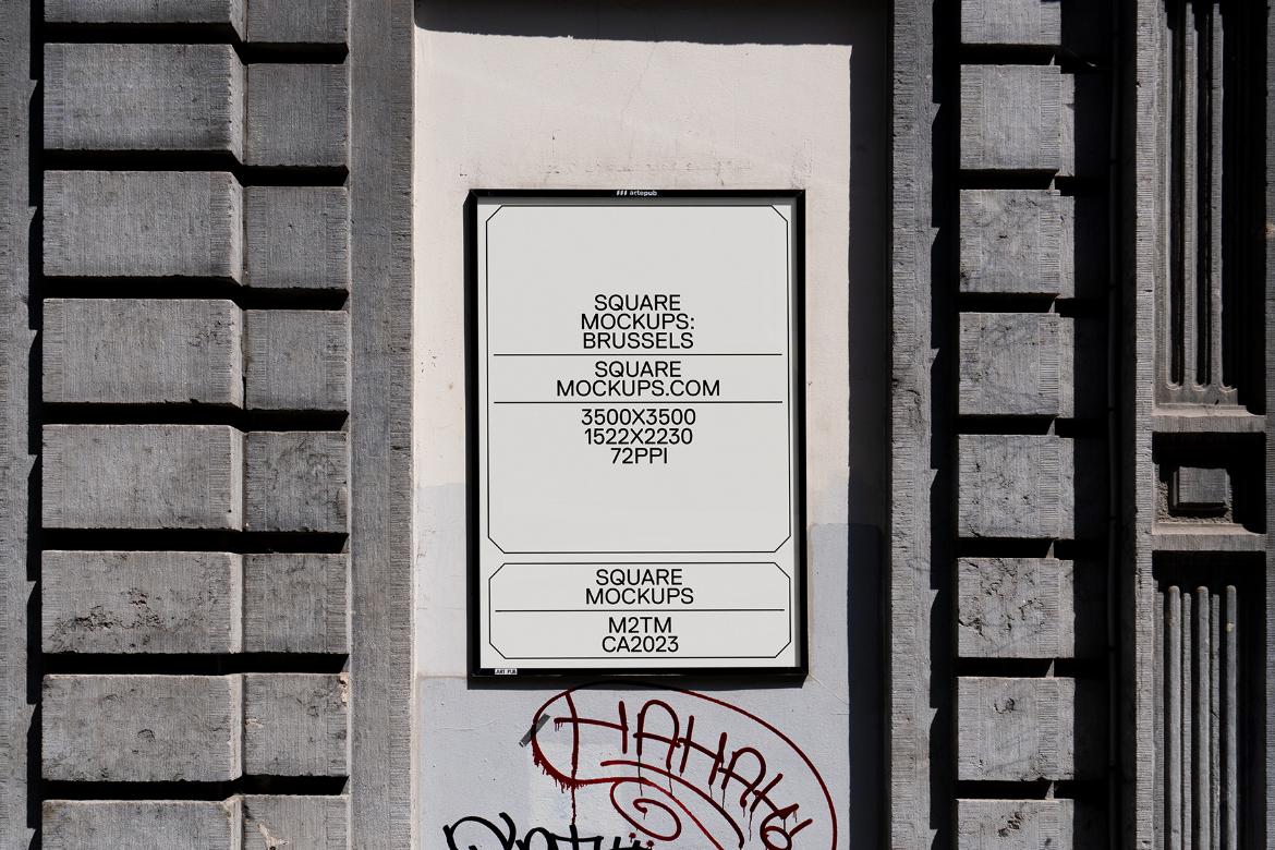 Poster Mockup Scene 0027 Brussels Series