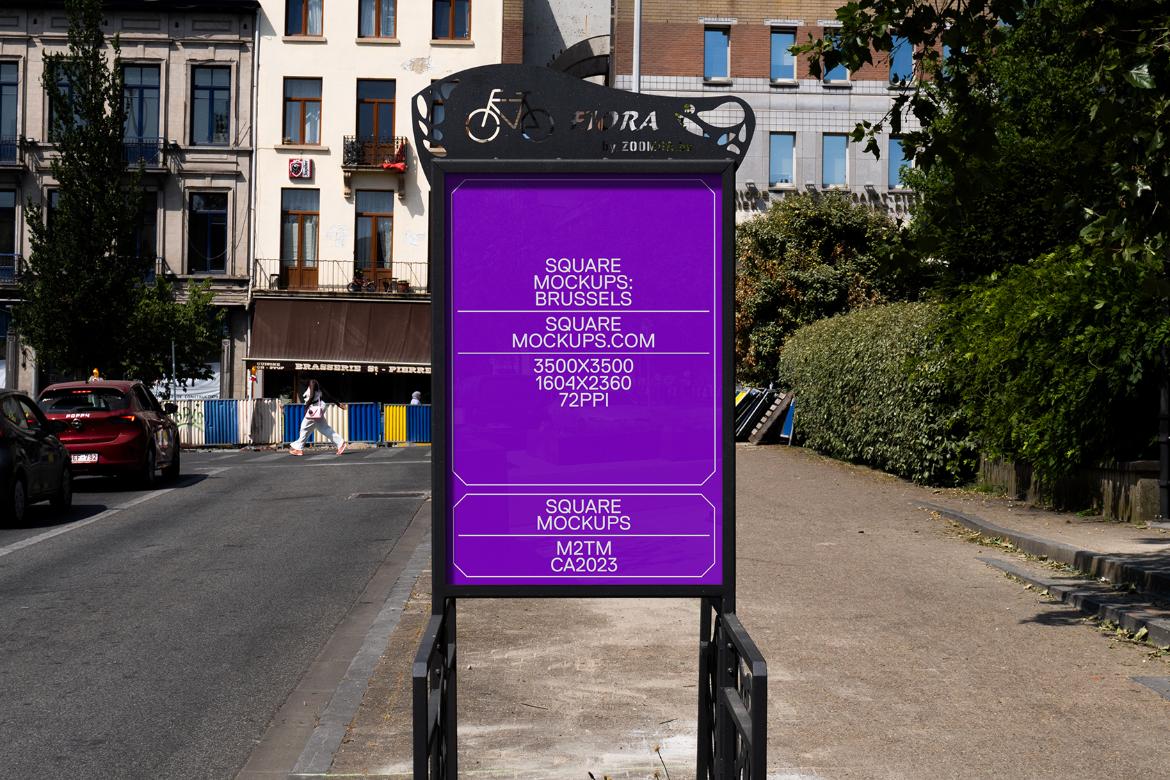 Poster Mockup Scene 0030 Brussels Series