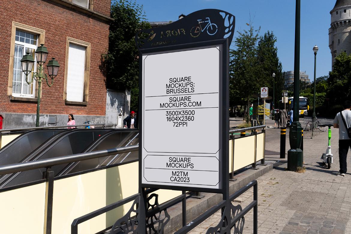Poster Mockup Scene 0031 Brussels Series