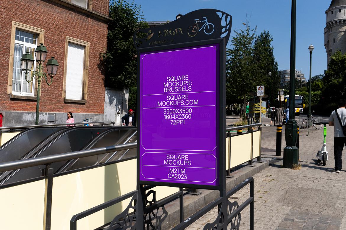 Poster Mockup Scene 0031 Brussels Series