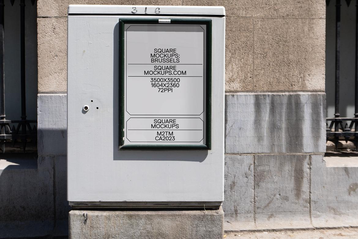 Poster Mockup Scene 0033 Brussels Series
