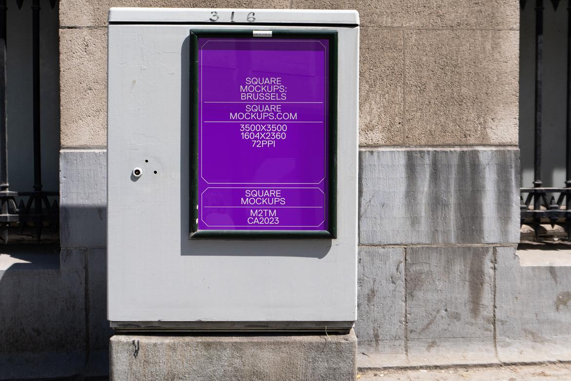 Poster Mockup Scene 0033 Brussels Series