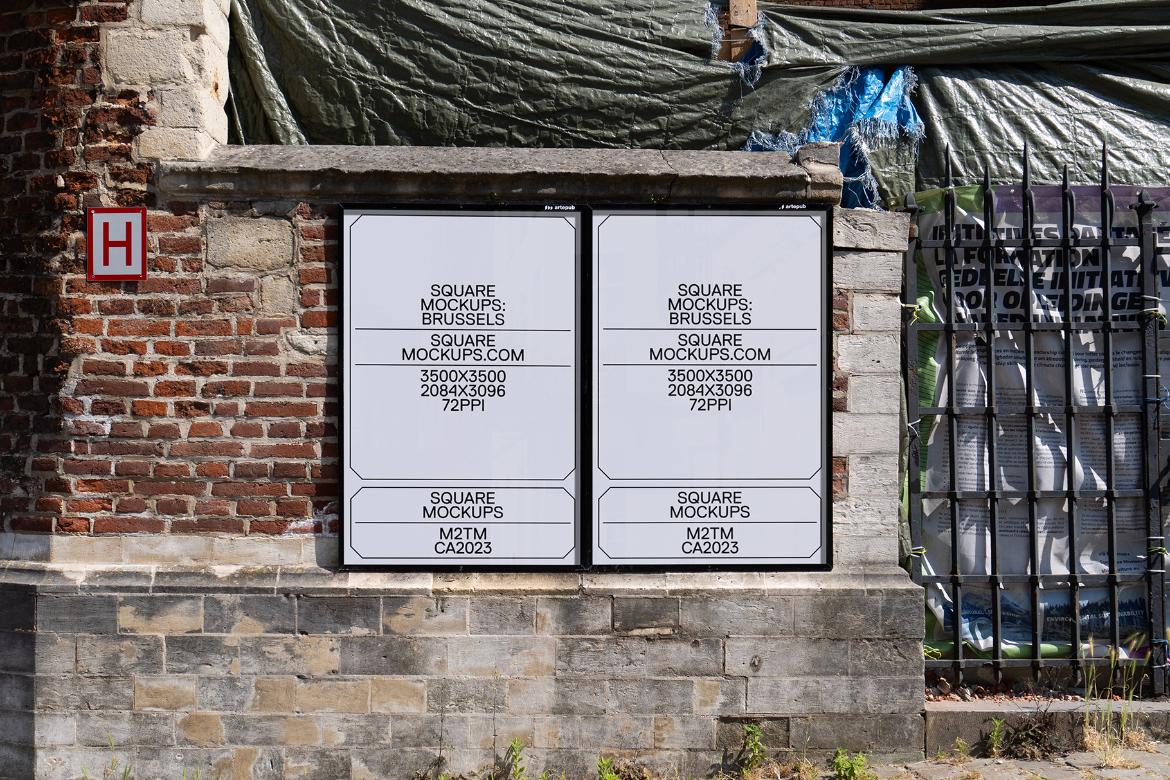 Poster Mockup Scene 0035 Brussels Series