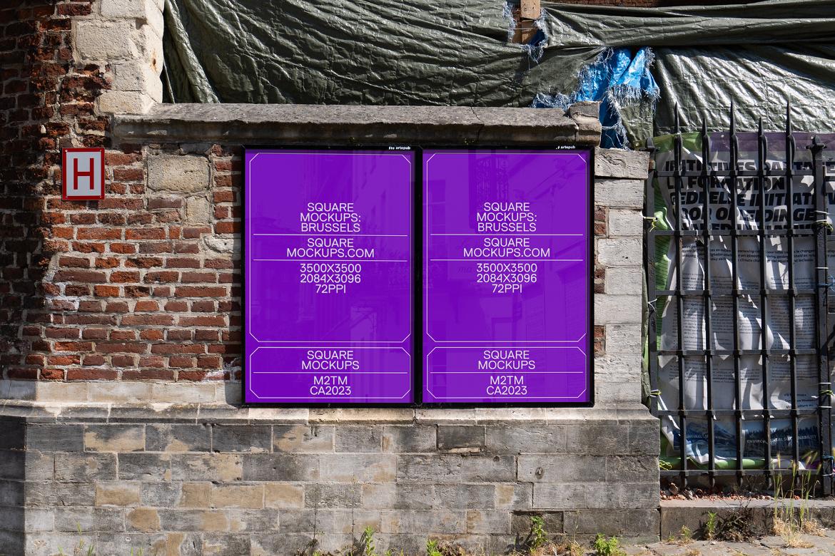 Poster Mockup Scene 0035 Brussels Series