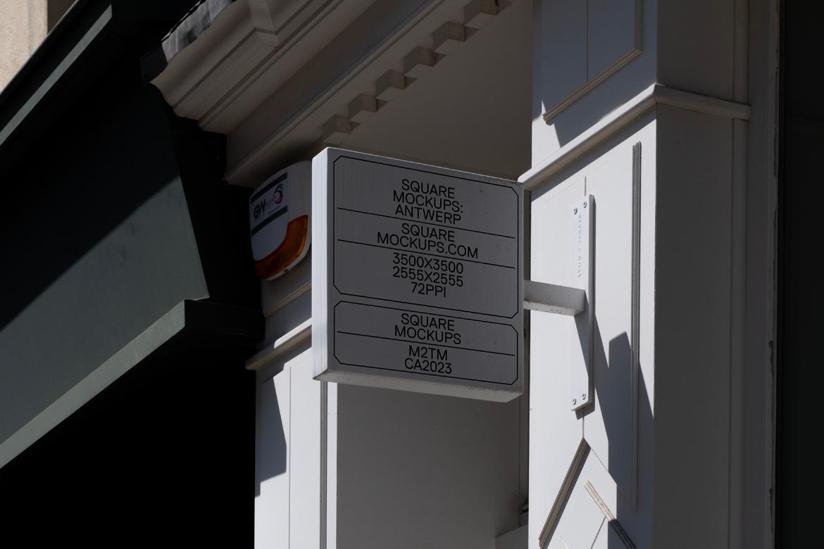 Shop Sign Mockup Scene 0004 Antwerp Series