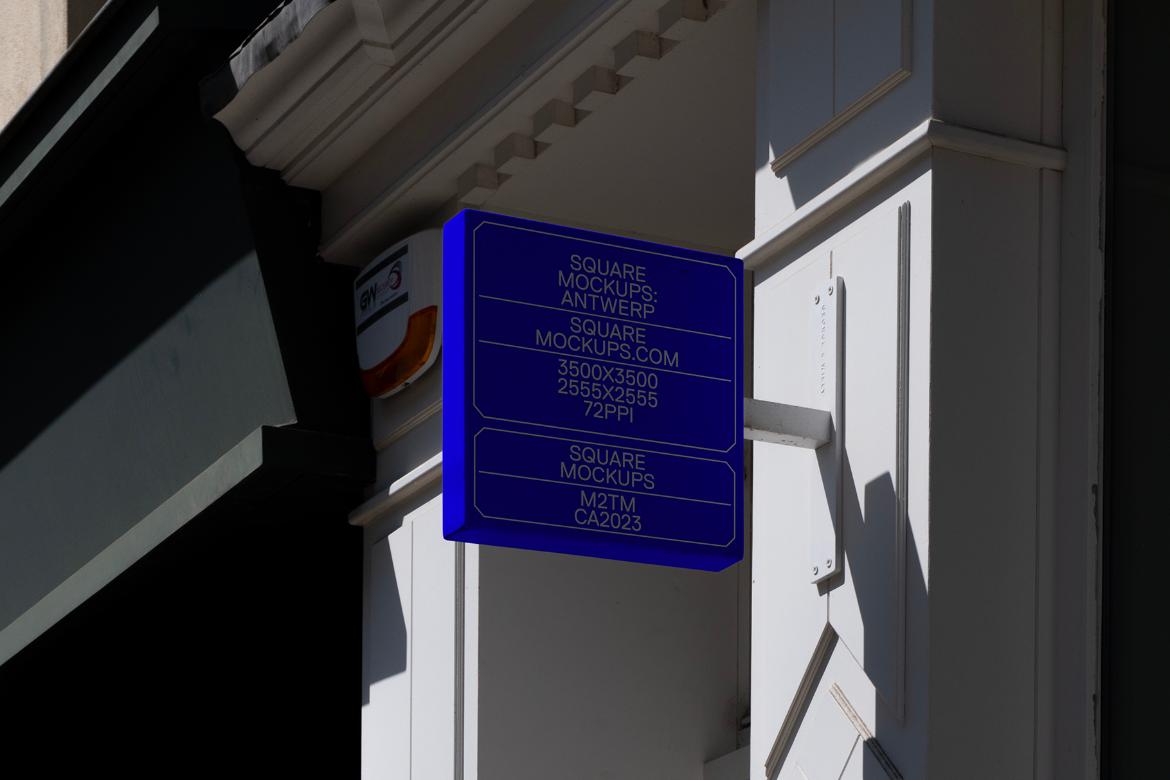 Shop Sign Mockup Scene 0004 Antwerp Series