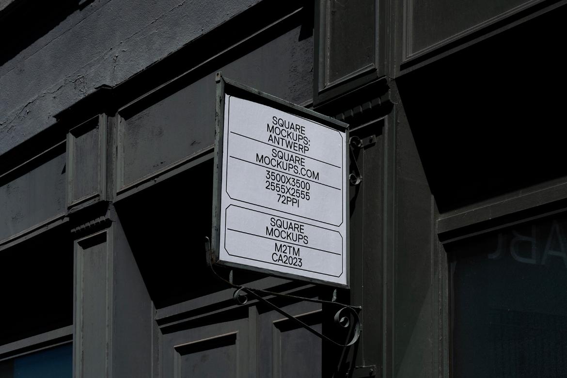 Shop Sign Mockup Scene 0005 Antwerp Series