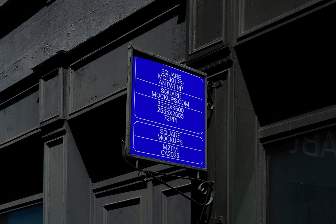 Shop Sign Mockup Scene 0005 Antwerp Series
