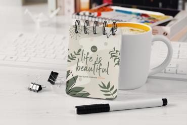 Mini Spiral Notebook Mockup