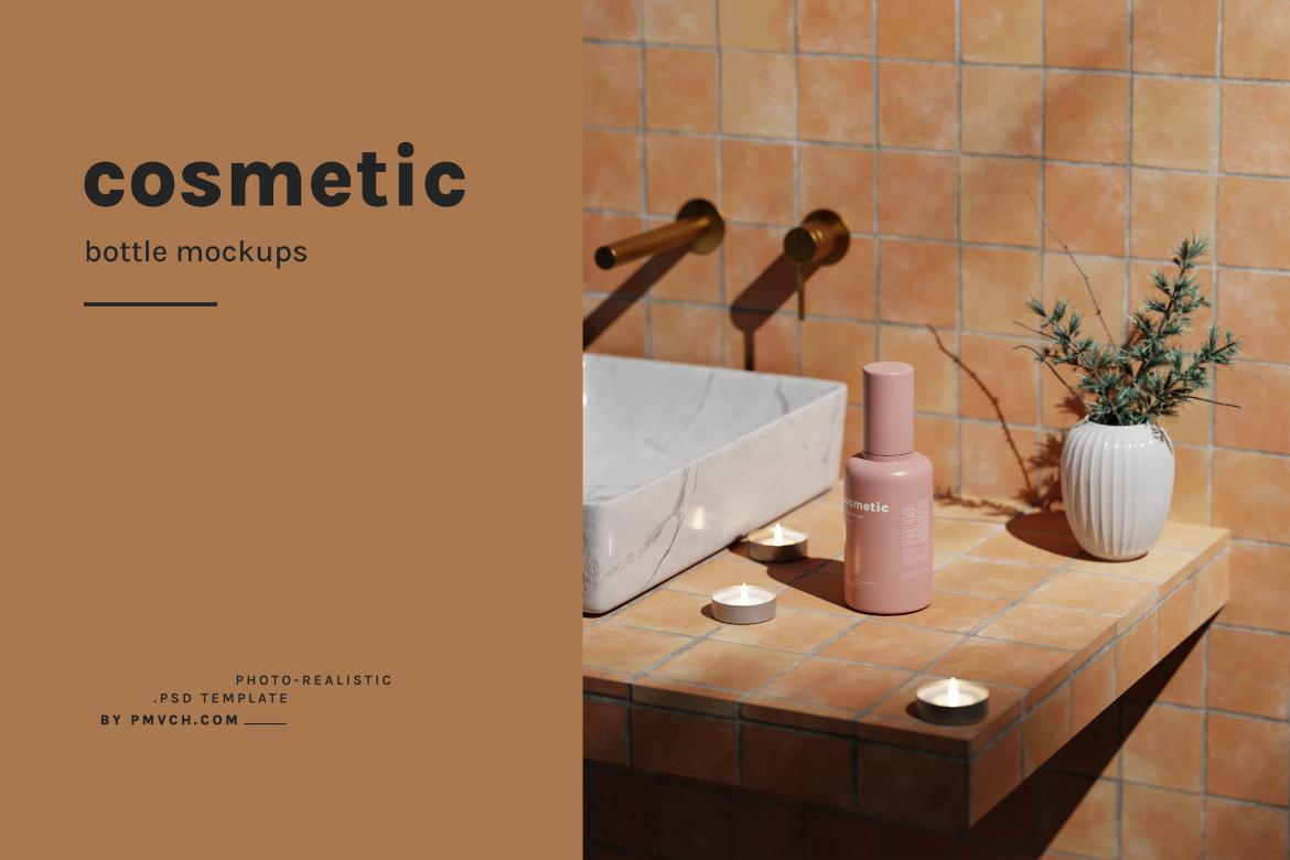 Cosmetic Bottle Mockups