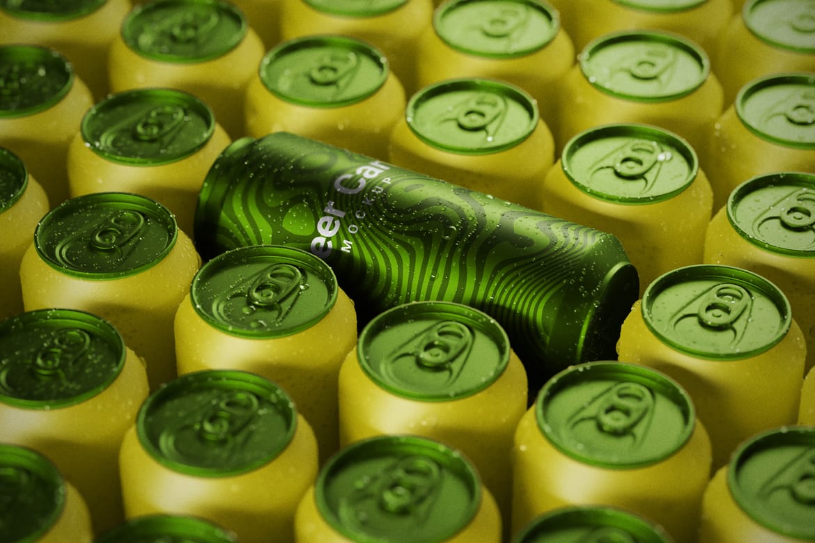 Metal Can MockUp Scene