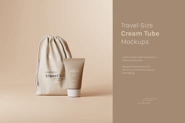 Small Cream Tube Mockups