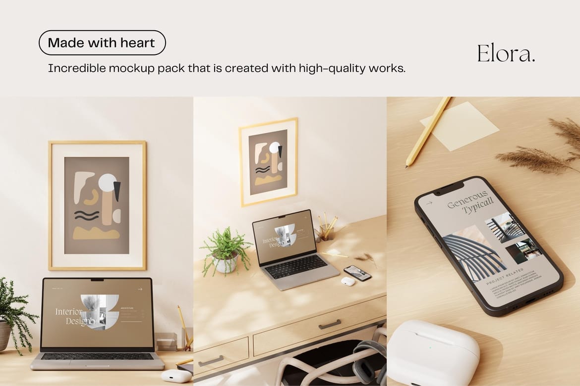 Elora - Minimal Office Photo & Mockup