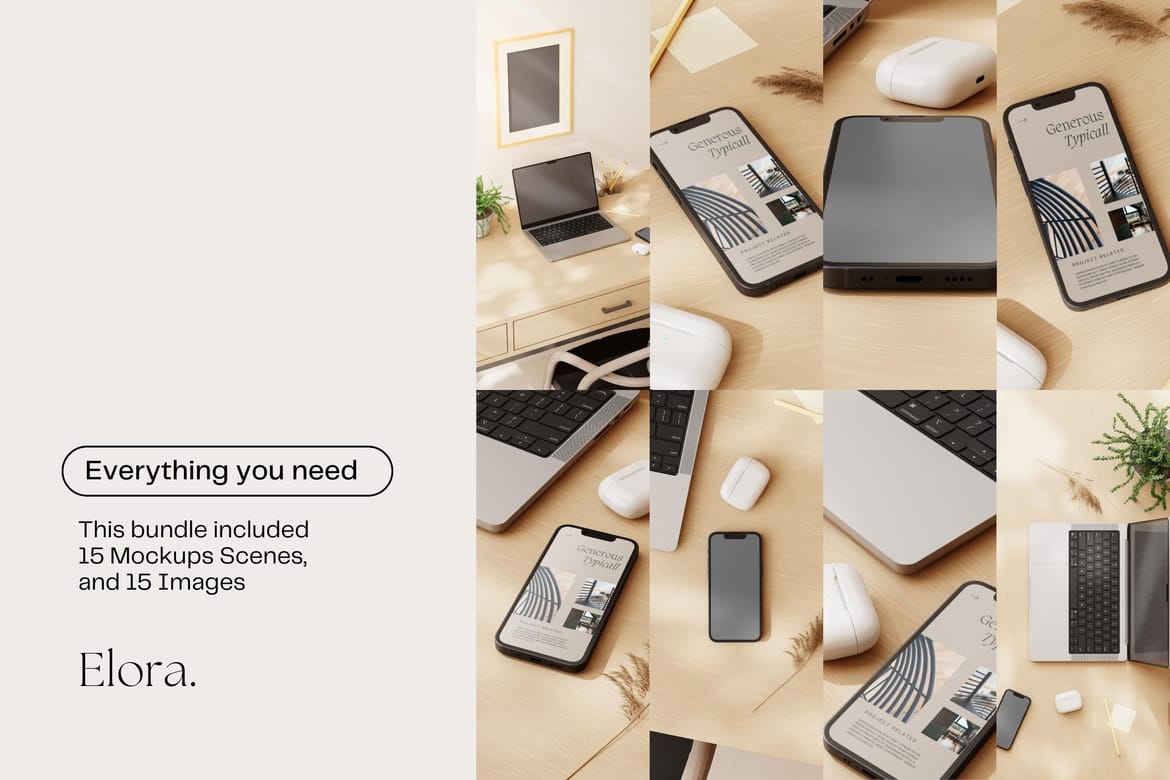 Elora - Minimal Office Photo & Mockup