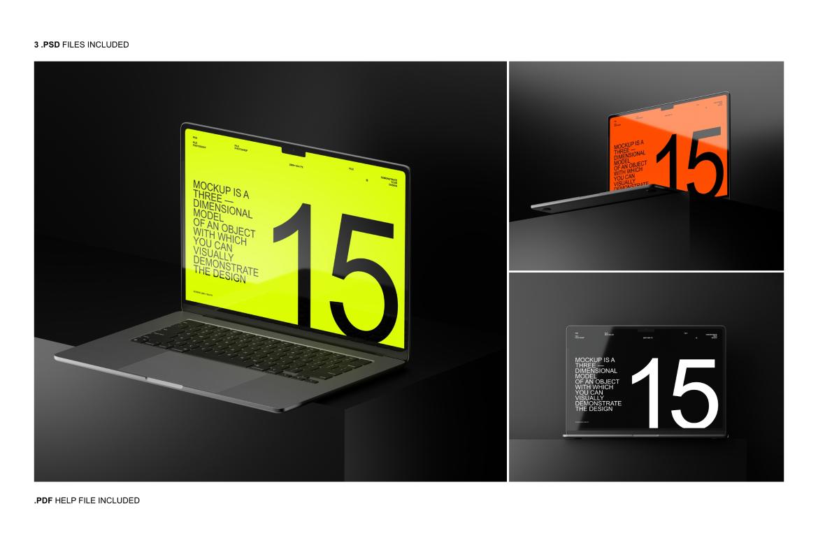 MacBook Air Mockup Set
