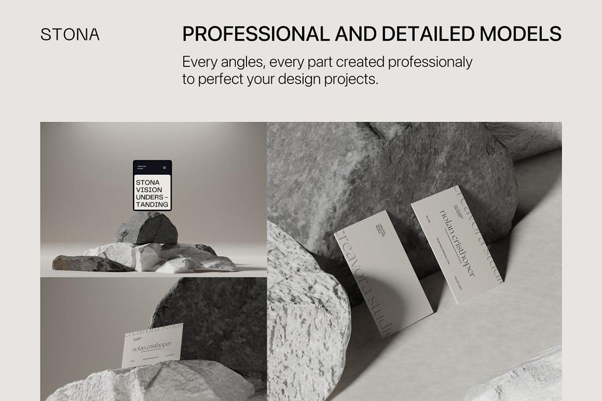 Stona - Minimal Mockup Bundle