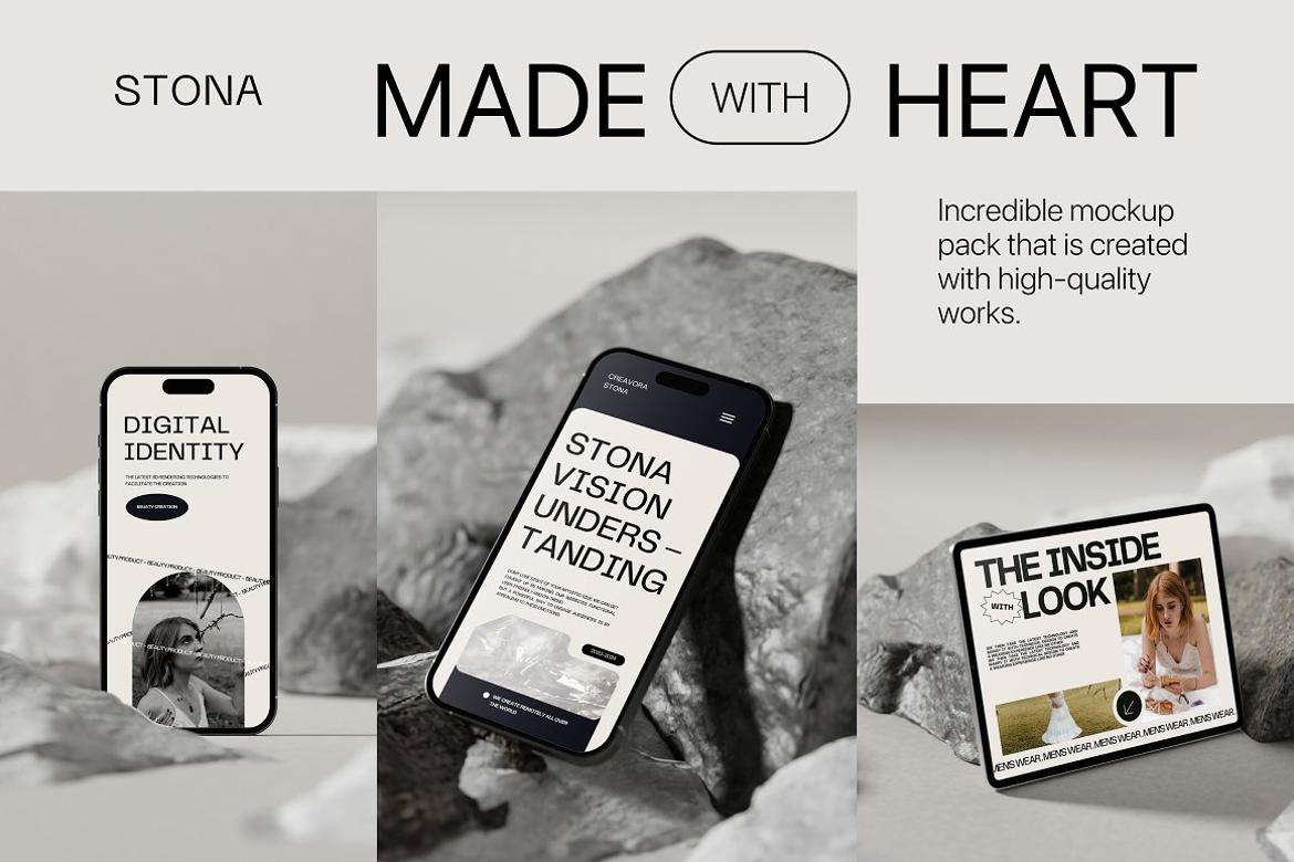Stona - Minimal Mockup Bundle