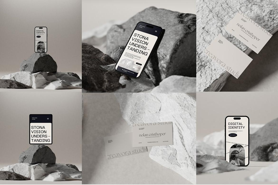 Stona - Minimal Mockup Bundle