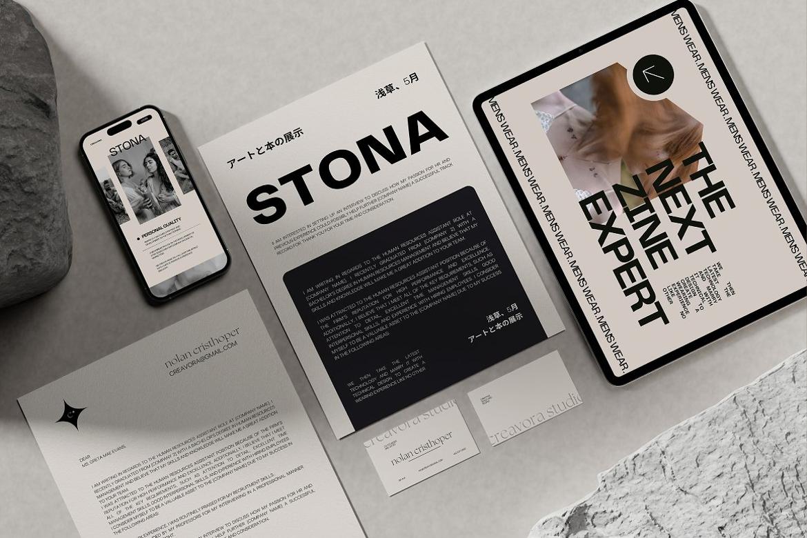 Stona - Minimal Mockup Bundle