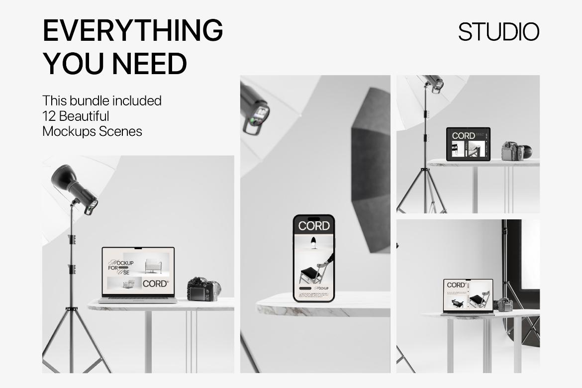 Studio - Minimal Mockup Bundle