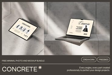 Concrete Free Mockup Bundle