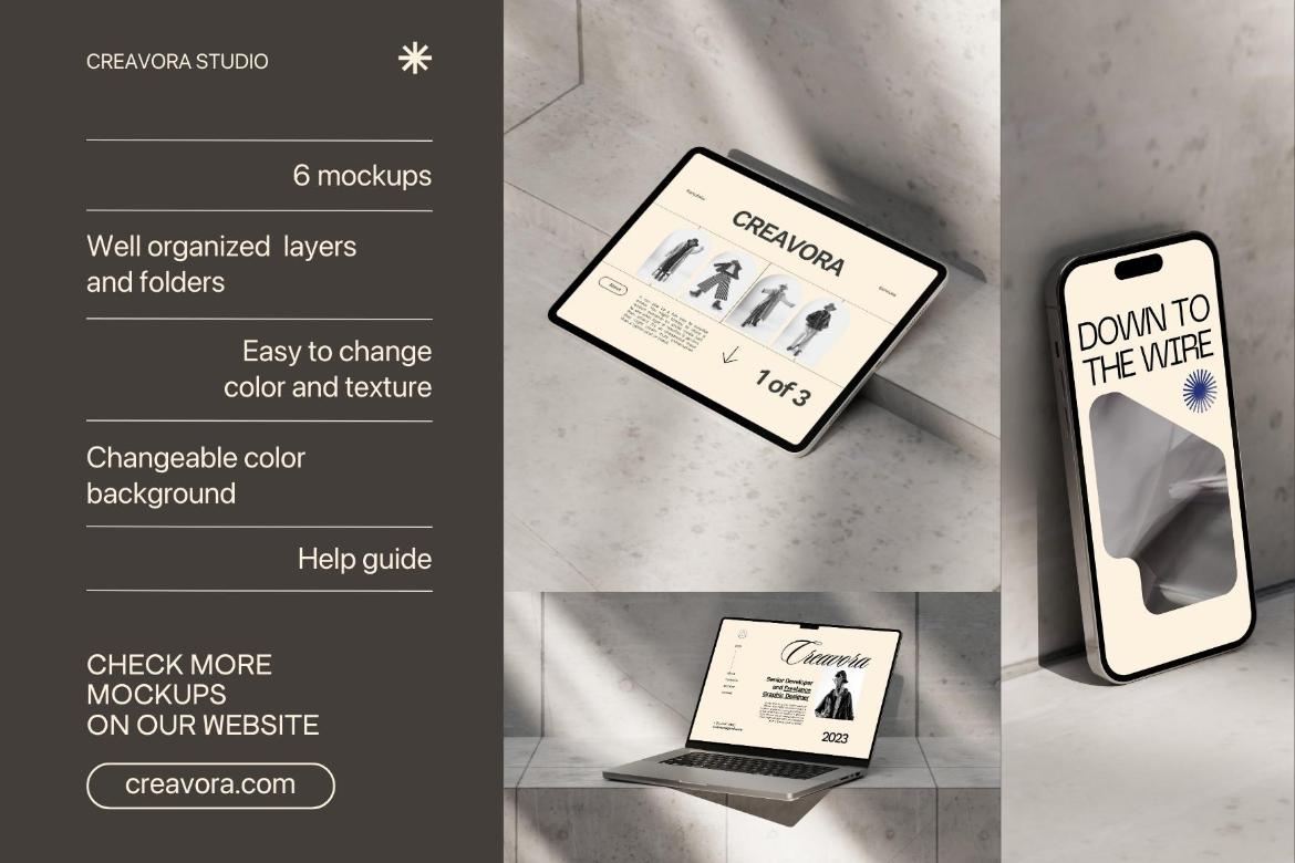 Concrete Free Mockup Bundle