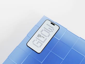 Glow Effect iPhone 15 Pro Free Mockup