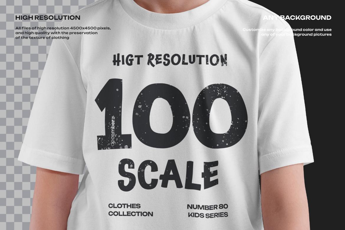 7 Mockups of a Kid's T-shirt on a Girl