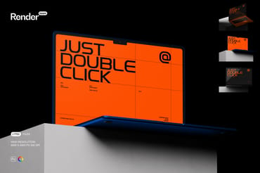 MacBook Air Mockup Set