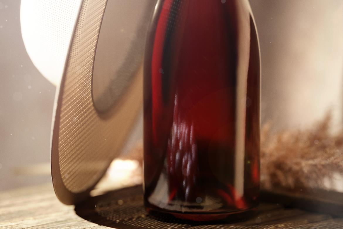 Wine Bottle Mock-Up Scene