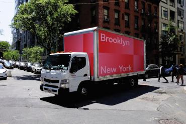 Brooklyn, NY Delivery Truck Mockup
