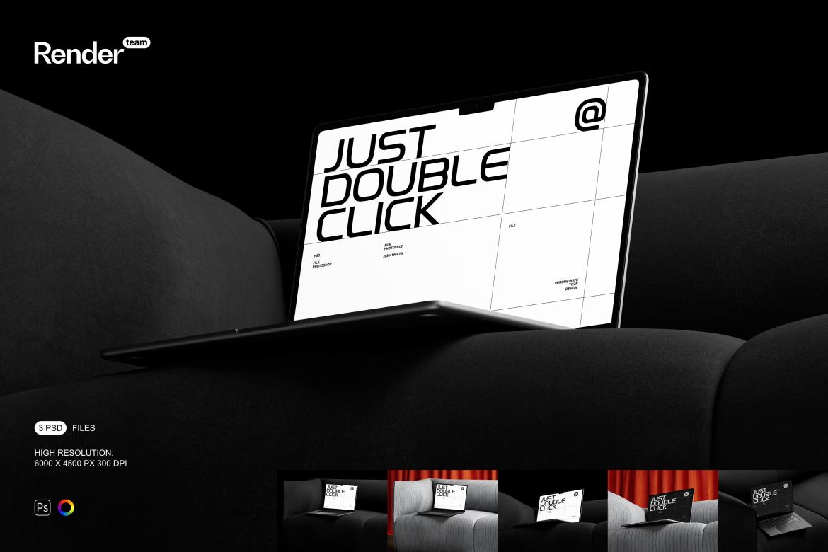 MacBook Air Mockup Set