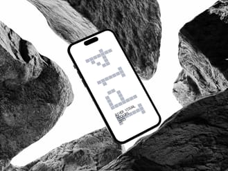 Asteroid Rock iPhone 14 Pro Free Mockup